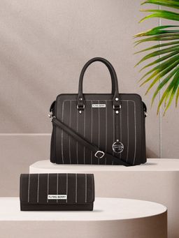 FLYING BERRY - Womens Black Hand Bag Combo Pack of 2